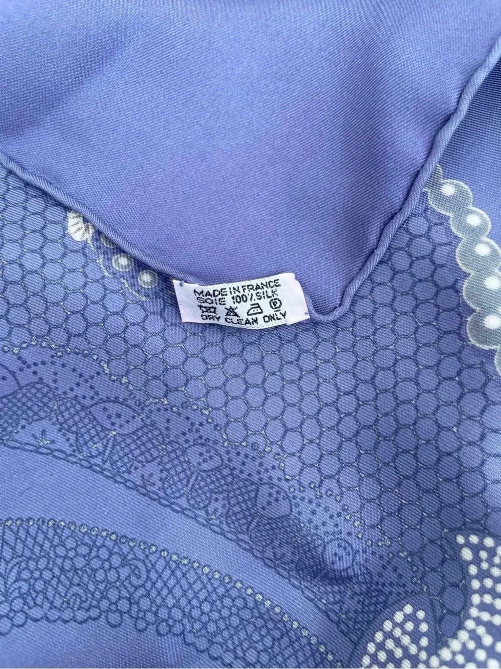 Hermes Lavender and Purple Silk Scarf - Picture 8 of 15